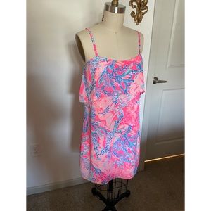 Lilly Pulitzer coral shift dress size XS